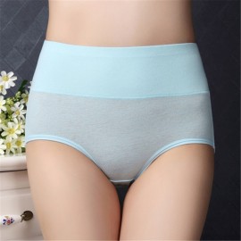 Sexy Comfy Pure Cotton Crotch Hip Up High Waist Briefs