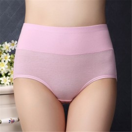 Sexy Comfy Pure Cotton Crotch Hip Up High Waist Briefs