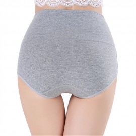 Plus Size Hip Up Waist Slim High Waist Jacquard Soft Cotton Briefs