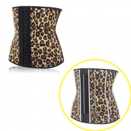 Plus Size Leopard Latex Waist Trainer Underbust Shapewear