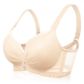 Deep Plunge Wireless Mid Thick Padded Push Up Sexy Bra