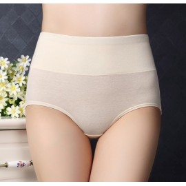 Sexy Comfy Pure Cotton Crotch Hip Up High Waist Briefs