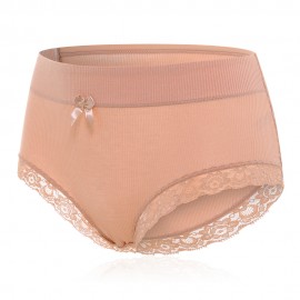 Thread Lace Edge Pure Cotton Crotch Seamless Briefs