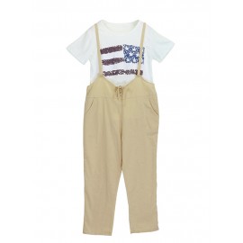 Women Sleeveless Straps Cotton Harem Jumpsuit Overall