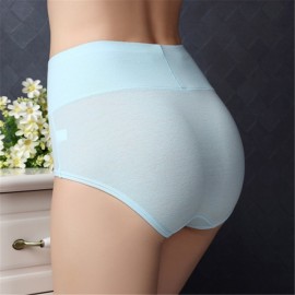 Sexy Comfy Pure Cotton Crotch Hip Up High Waist Briefs