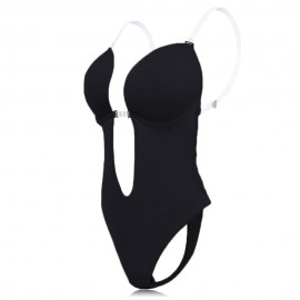 Seamless Backless Front Hollow Invisible Waist Trainer Bodysuit