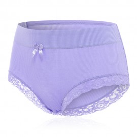 Thread Lace Edge Pure Cotton Crotch Seamless Briefs