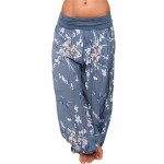 Casual Women Wide Leg Floral Print Trouser Pants