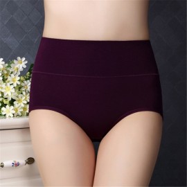 Sexy Comfy Pure Cotton Crotch Hip Up High Waist Briefs