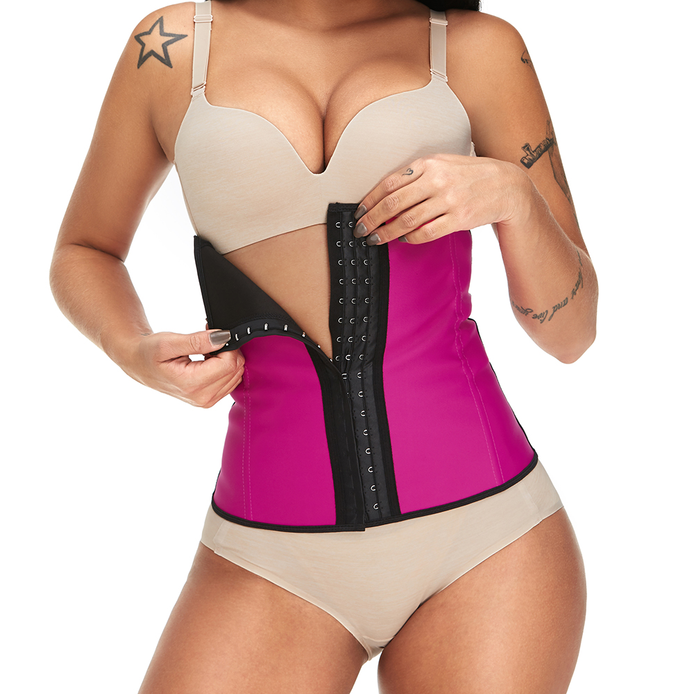 Plus Size Latex Front Hook Waist Trainer Shapewear