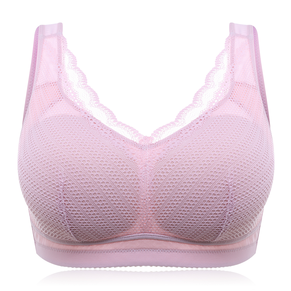 Mesh Lace Bowknot Removable Padded Breatnable Crop Bra