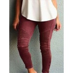 Casual Women Solid Color Trousers Leggings